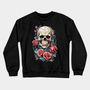 Death Skull Roses Crewneck Sweatshirt